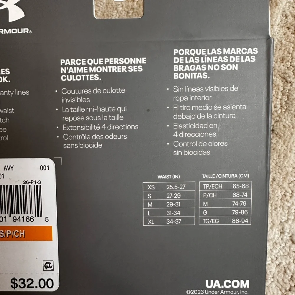 NWT Set of 3 Under Armour Pure Stretch Women's Black No Show Bikini Size Small - Picture 11 of 12